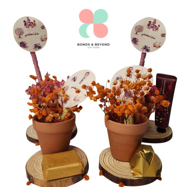 فخار زهور بألوان مختلفة